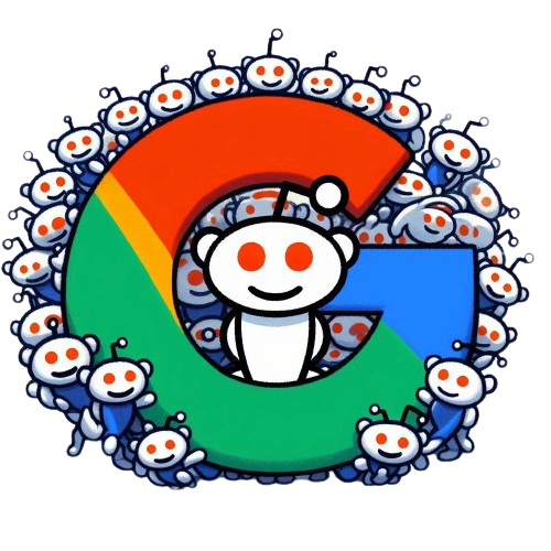 Graphic depicting Google and Reddit partnership
