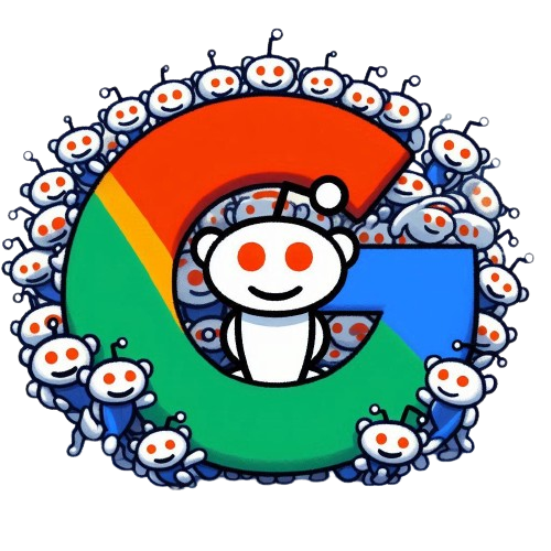Graphic depicting Google and Reddit partnership